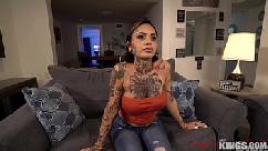 Big titty tattooed gets fucked in tight ass